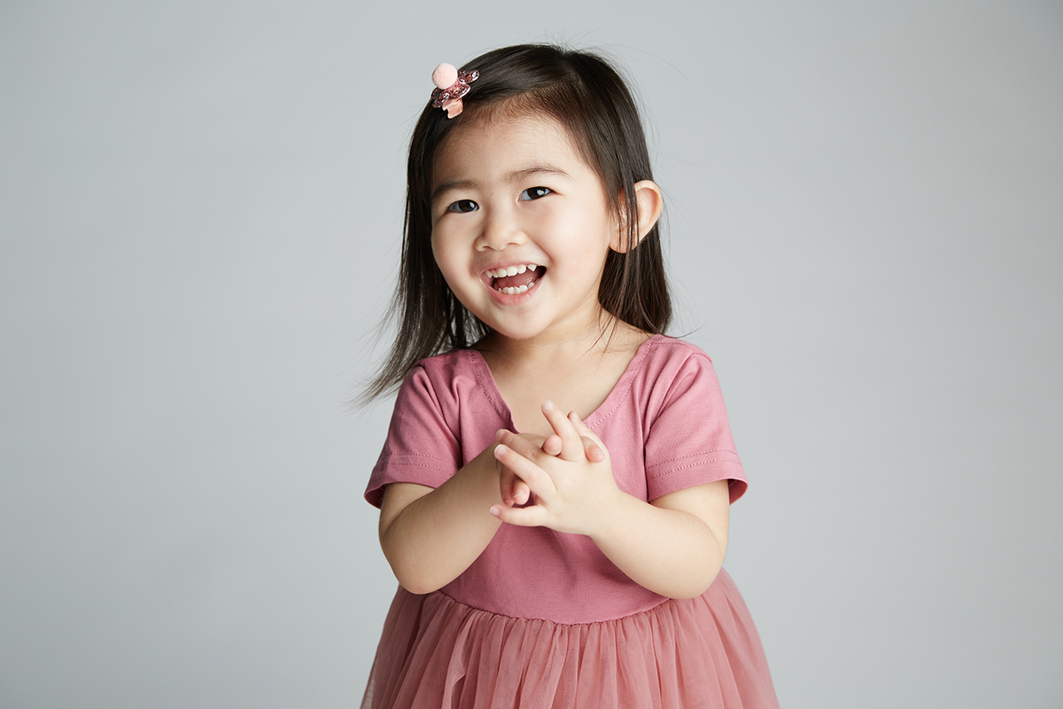 Child portrait photography session at Orange Studios Singapore