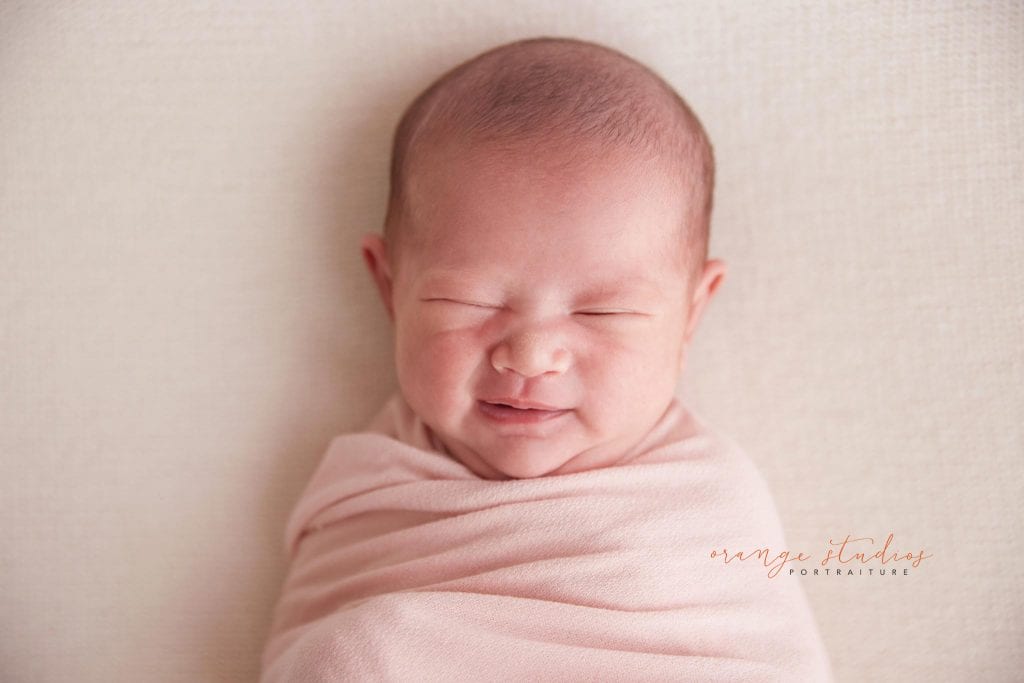 15 days old baby girl newborn portraits in singapore studio