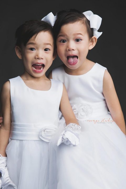 korean style family portraits in singapore studio