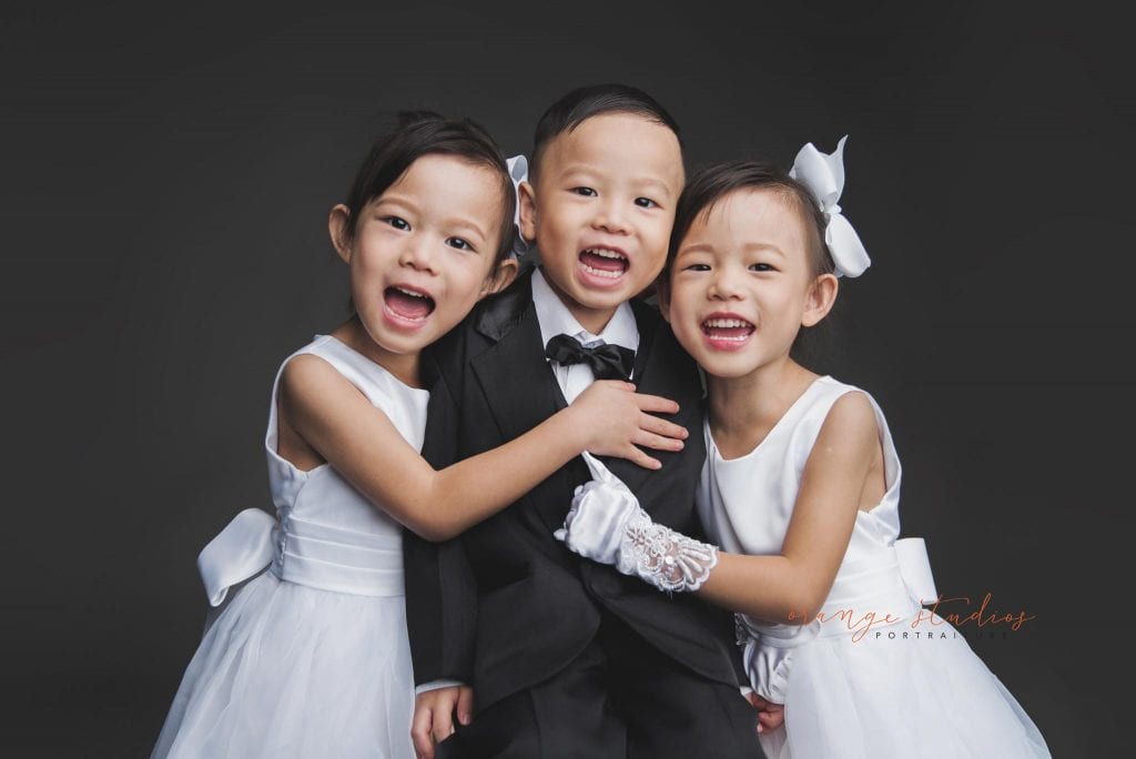 korean style family portraits in singapore studio