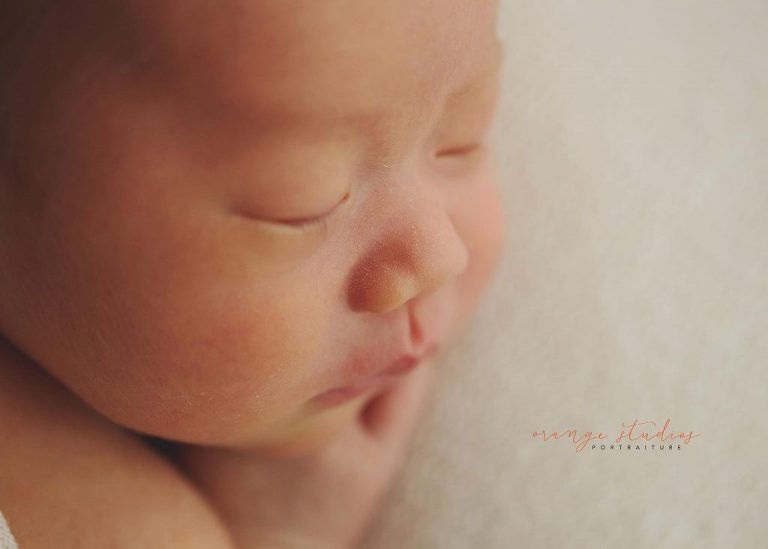 14 days old baby boy natural newborn portraits in singapore studio