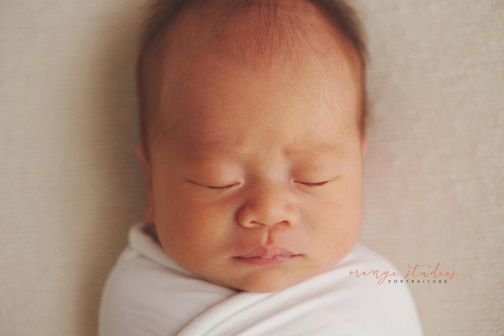 14 days old baby boy natural newborn portraits in singapore studio