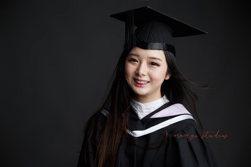 natural and fun graduation portraits in singapore studio