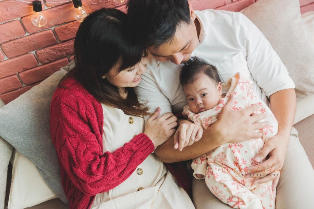family christmas photoshoot in singapore studio