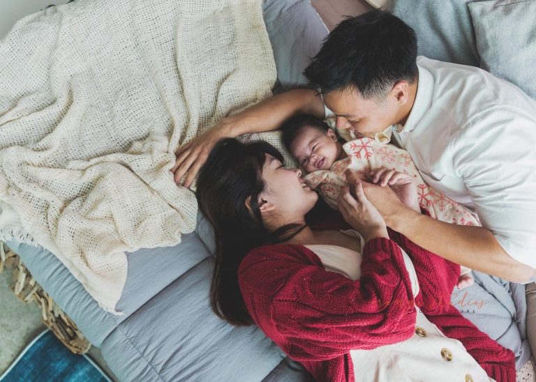 family christmas photoshoot in singapore studio