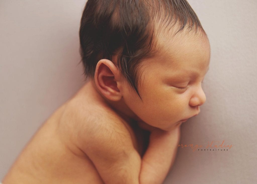 10 days old baby boy natural and clean newborn portraits in singapore studio