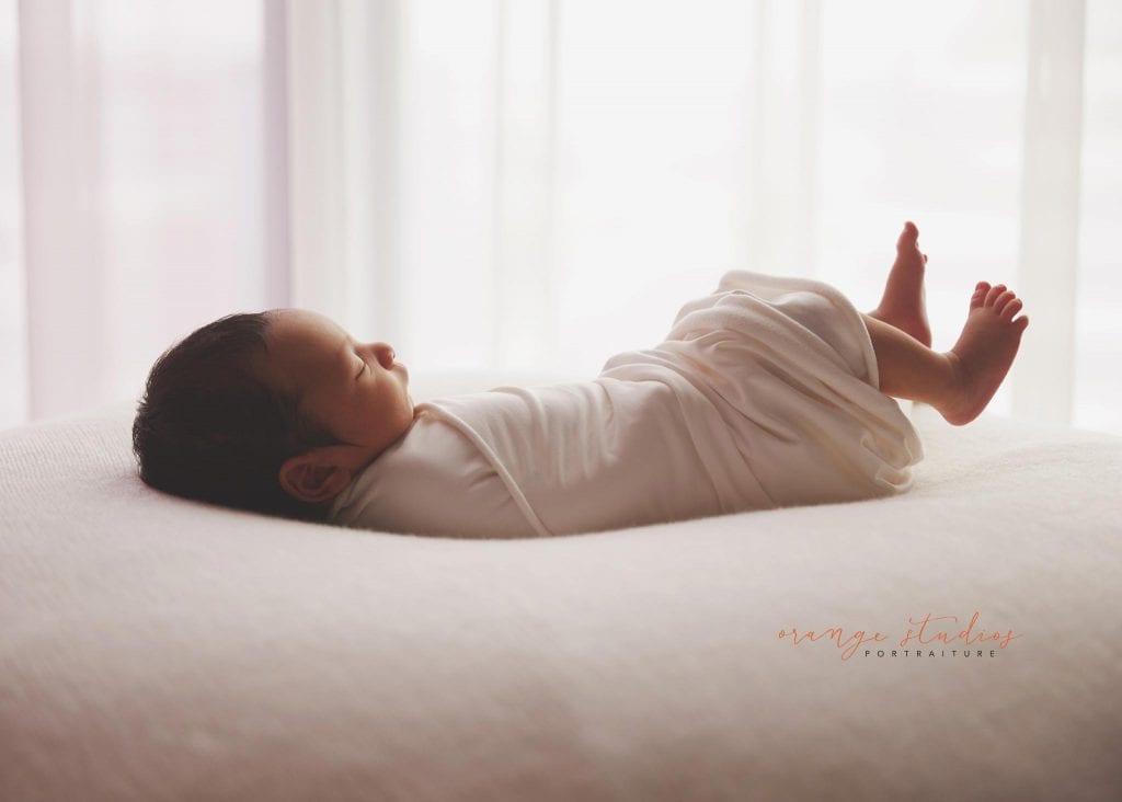 10 days old baby boy natural and clean newborn portraits in singapore studio