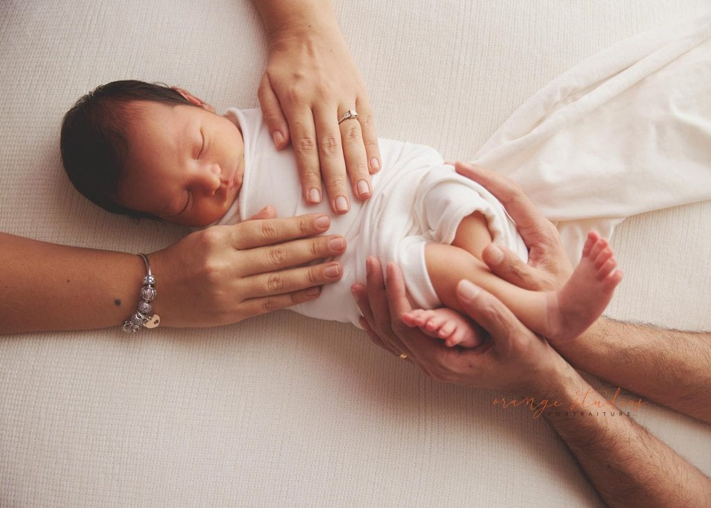 10 days old baby boy natural and clean newborn portraits in singapore studio