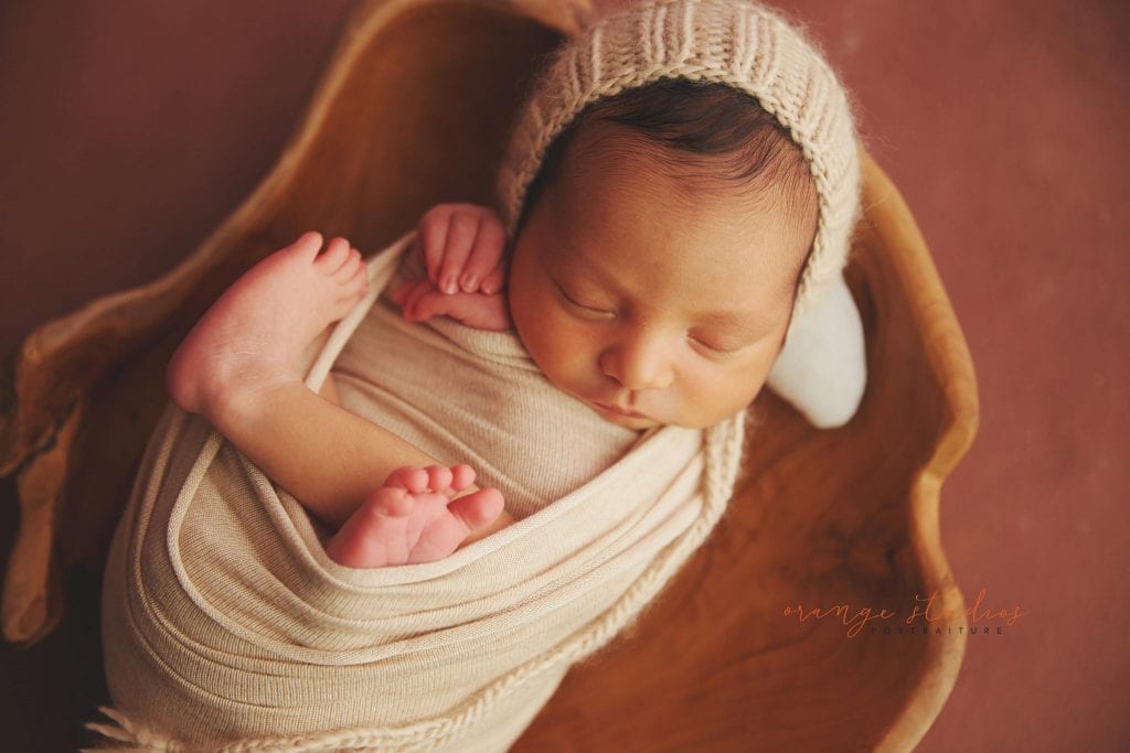 10 days old baby boy natural and clean newborn portraits in singapore studio