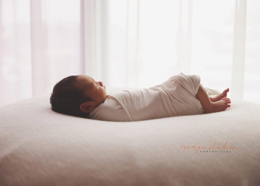 10 days old baby boy natural and clean newborn portraits in singapore studio
