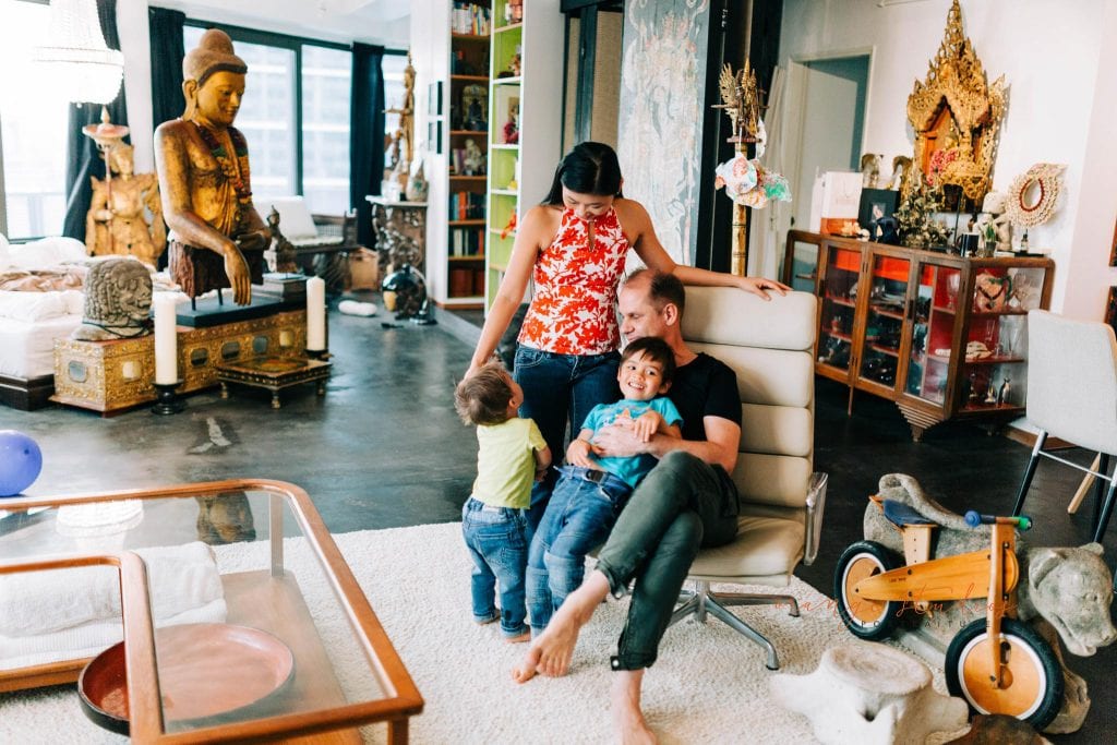 lifestyle family portraits at home in singapore