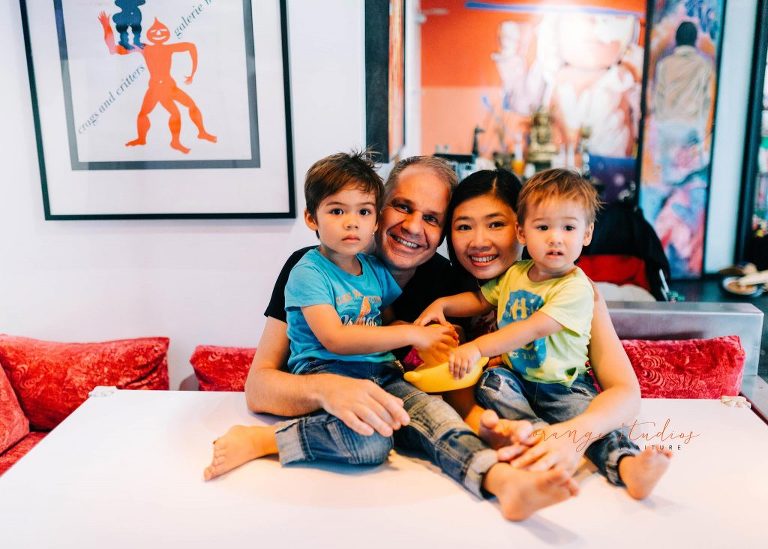 lifestyle family portraits at home in singapore