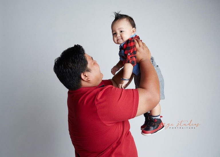 8 months old cute baby boy portraits in singapore studio