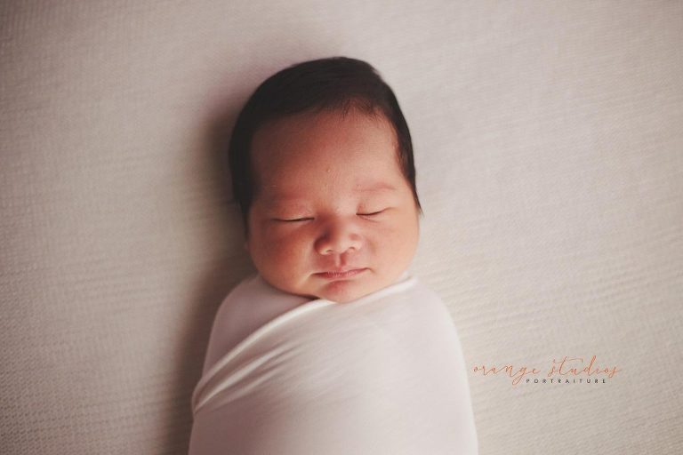 13 days old baby boy newborn portraits in singapore studio