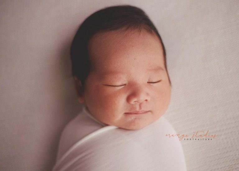 13 days old baby boy newborn portraits in singapore studio