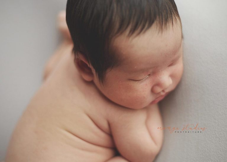 13 days old baby boy newborn portraits in singapore studio
