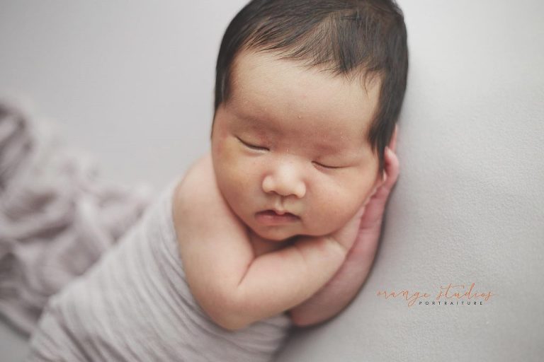 13 days old baby boy newborn portraits in singapore studio