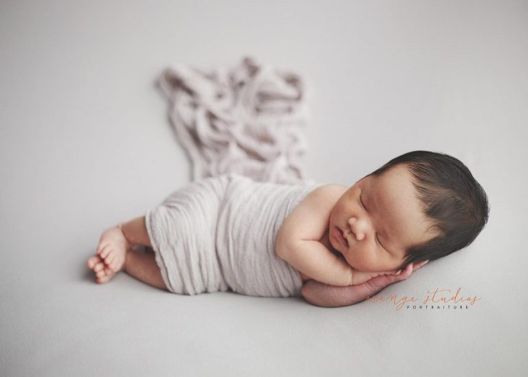 13 days old baby boy newborn portraits in singapore studio