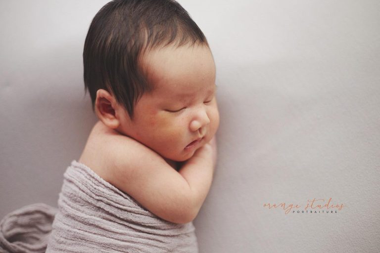 13 days old baby boy newborn portraits in singapore studio