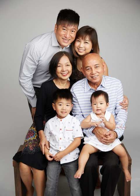 generation family portraits in singapore studio