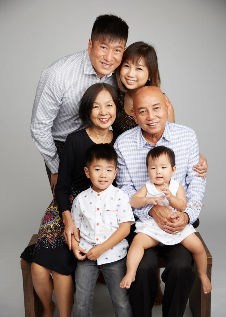 generation family portraits in singapore studio