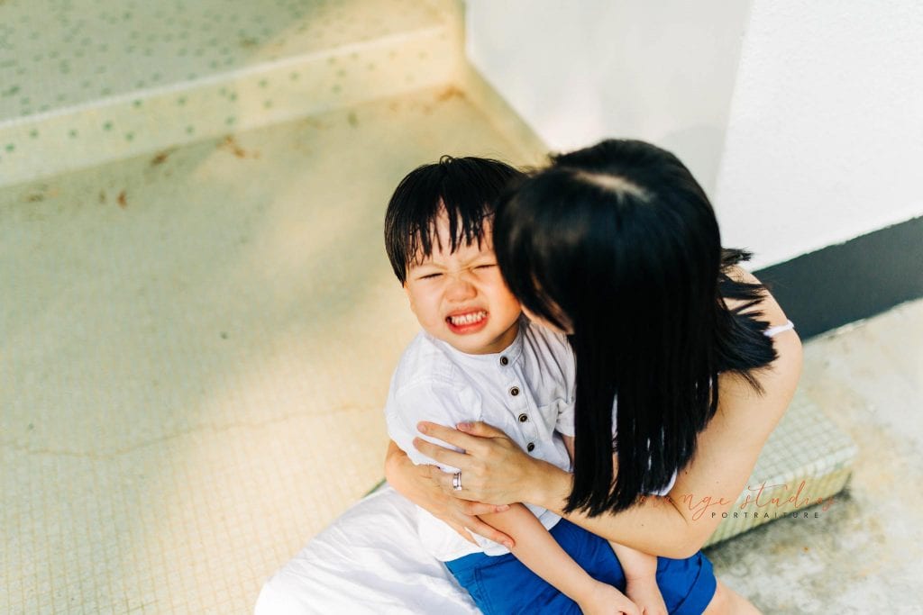mum and son family portraits at wheeler's estate singapore