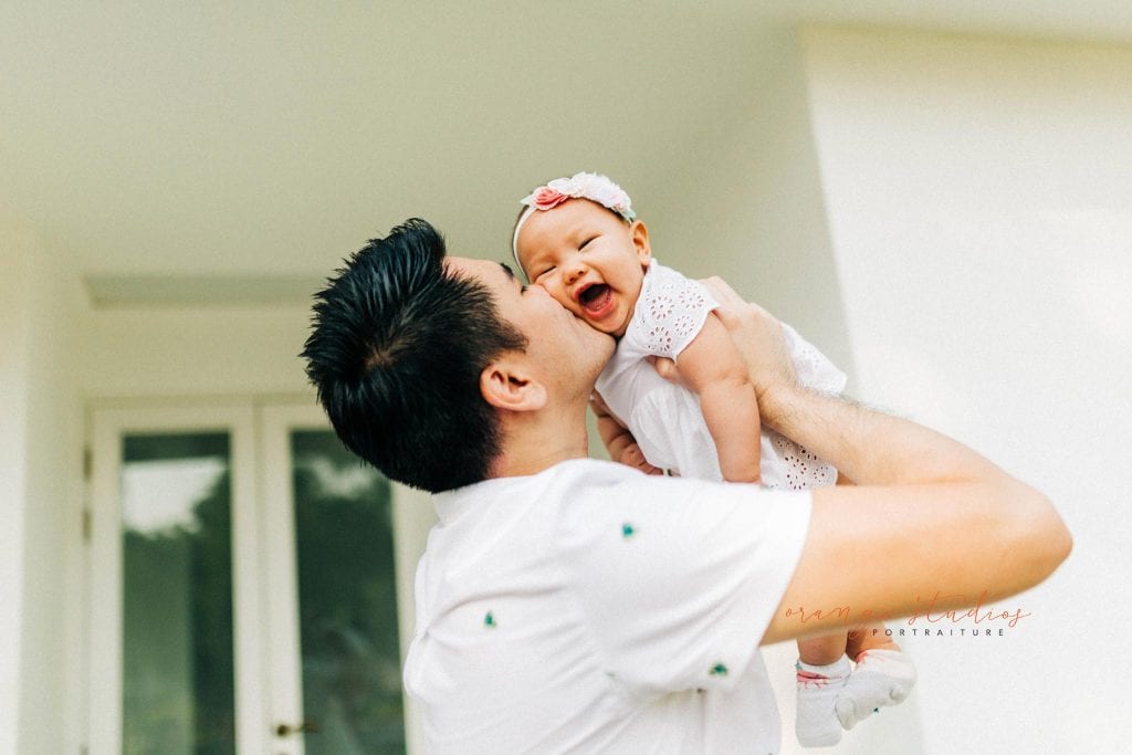 dad and baby family portraits at wheeler's estate singapore