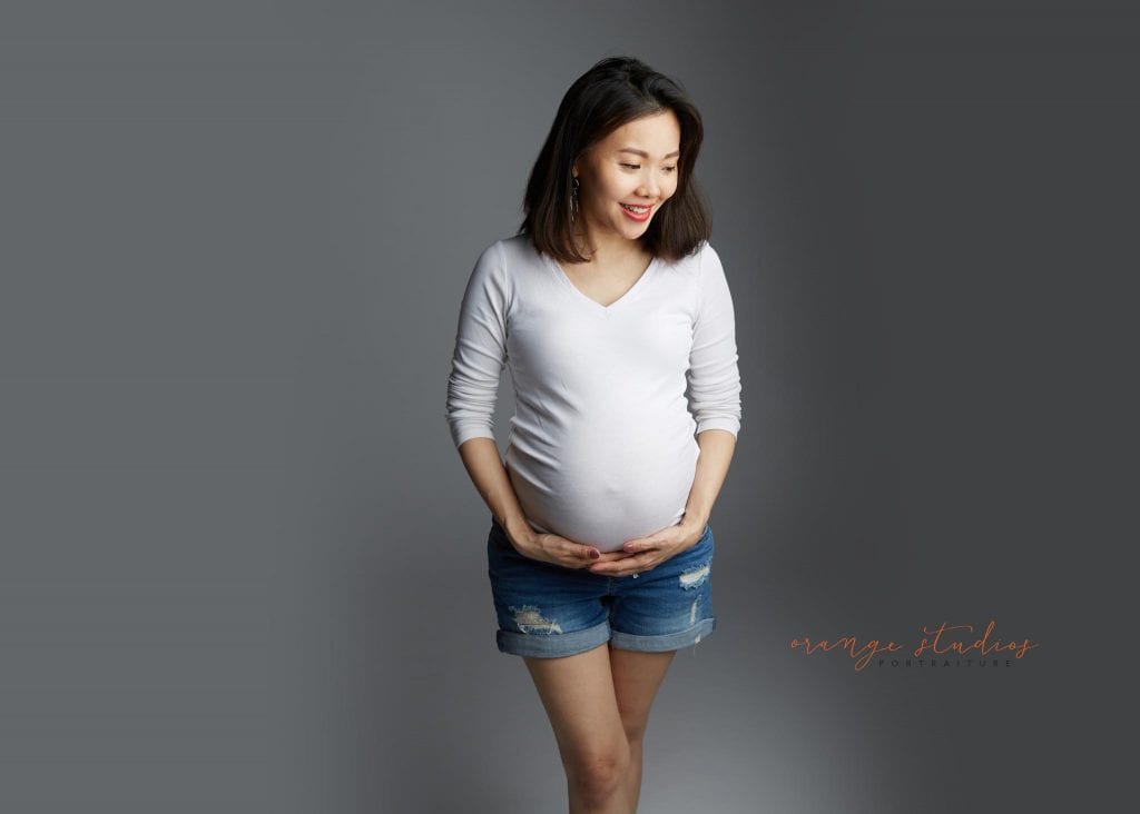 maternity portraits in singapore studio