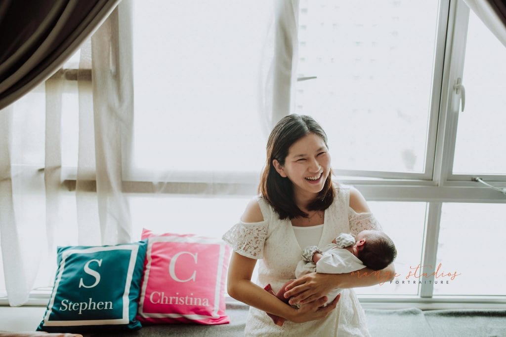 mum and newborn baby fresh 48 photoshoot at home