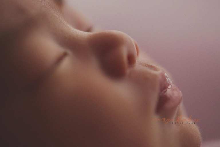 11 days old newborn baby girl detailed shots