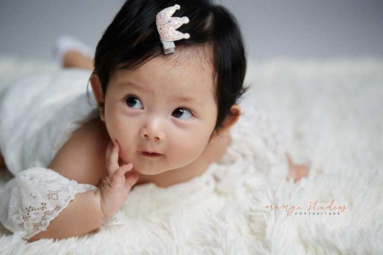 baby girl portraits in singapore studio