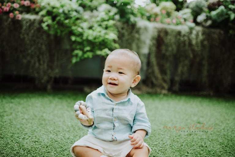adorable 1 year old baby boy outdoor portraits