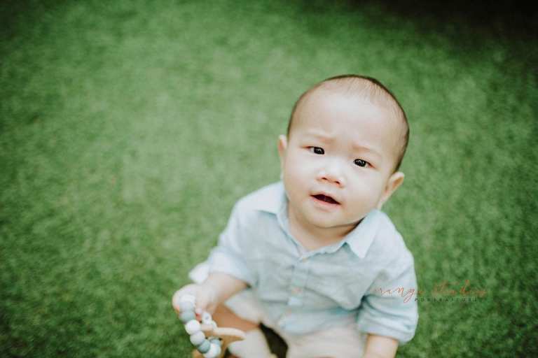 adorable 1 year old baby boy outdoor portraits
