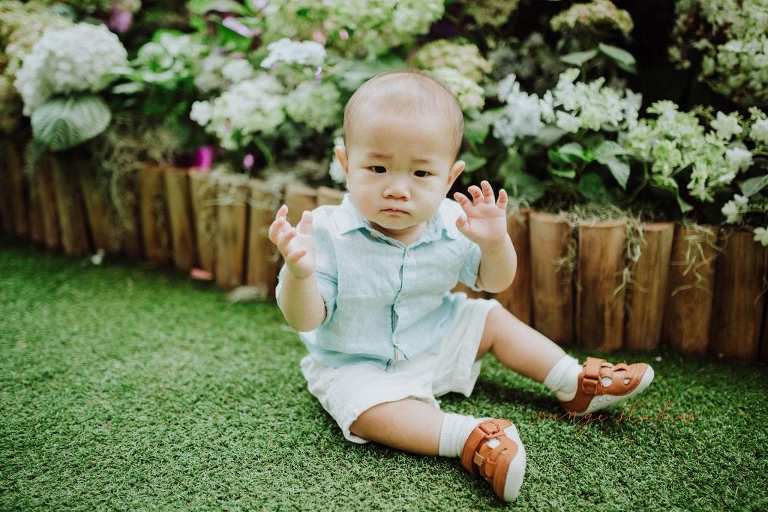 adorable 1 year old baby boy outdoor portraits