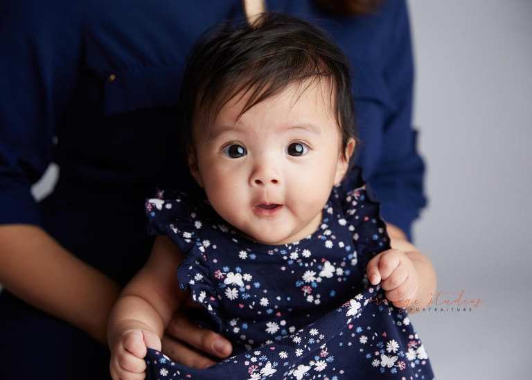 adorable baby girl portraits in singapore studio
