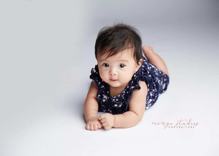 adorable baby girl portraits in singapore studio