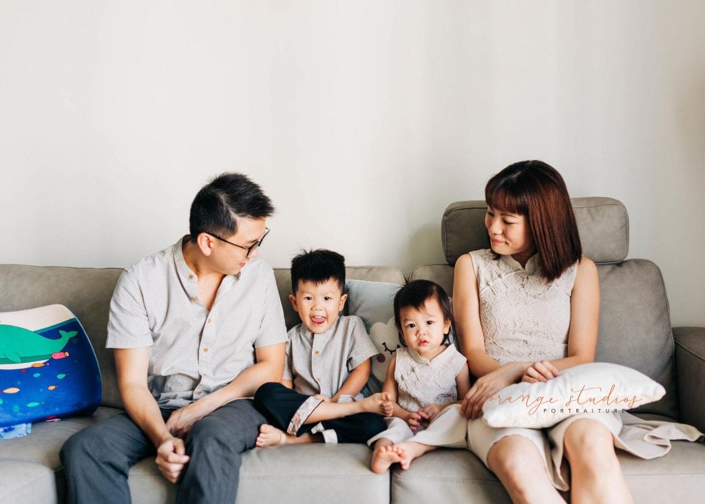 natural family portraits at home in singapore