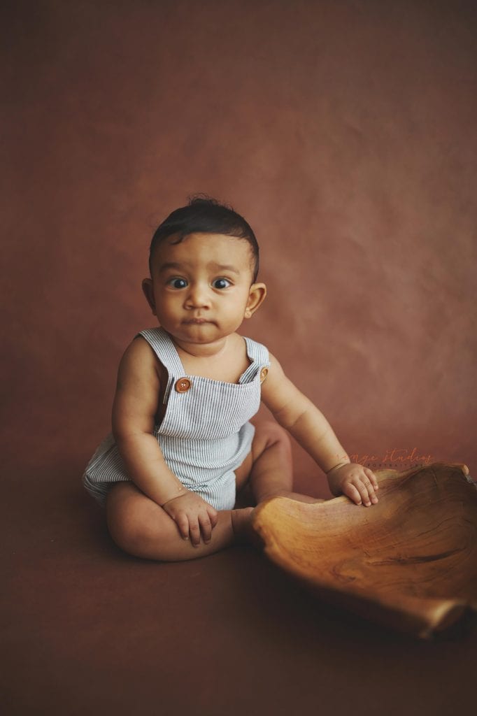 6 months old baby portraits in singapore natural light studio