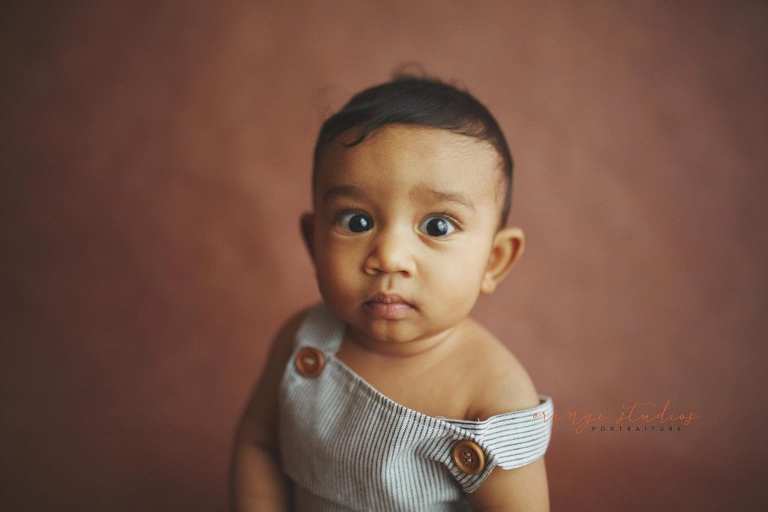 6 months old baby portraits in singapore natural light studio