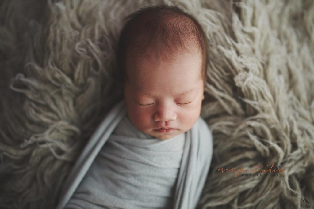 14 days old baby boy newborn portraits in singapore studio