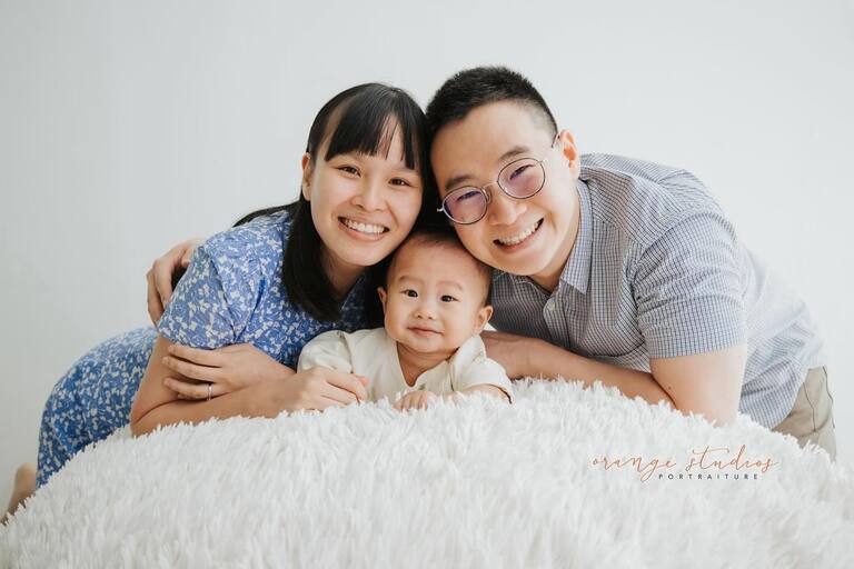 family session studio Singapore with toddler