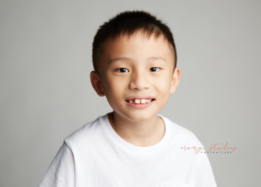little boy kids portraits in singapore studio