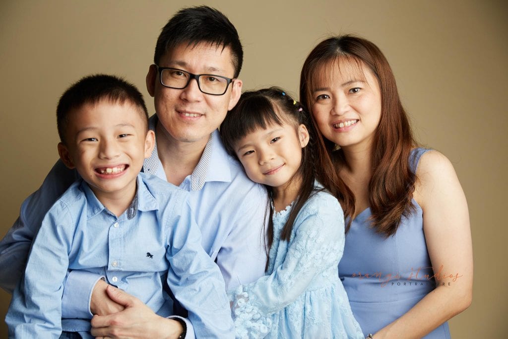 natural family portraits in singapore studio