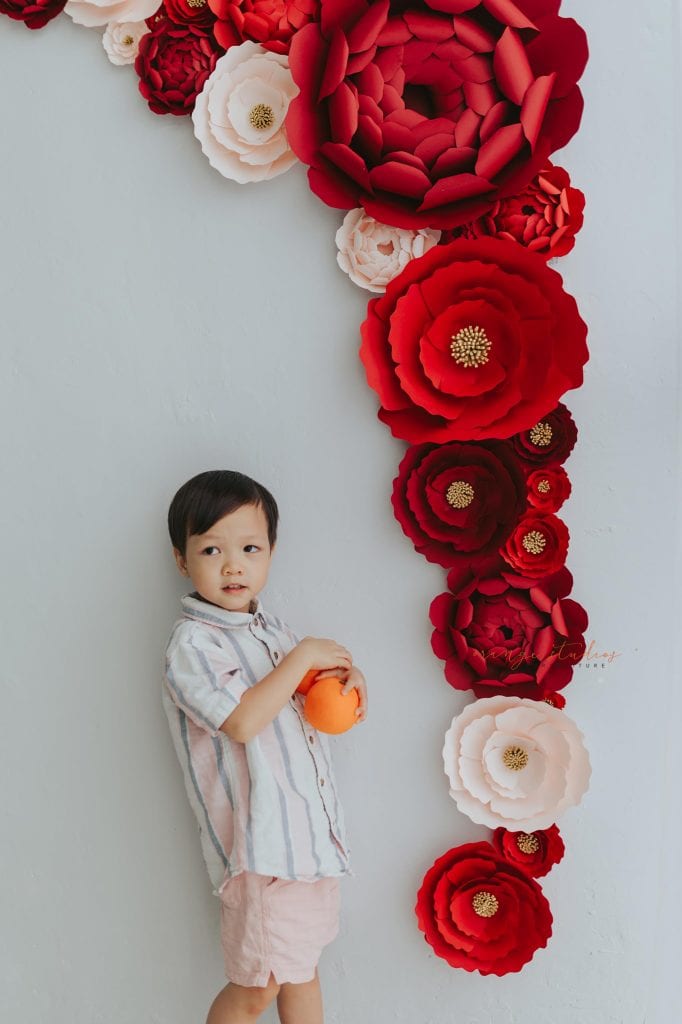 cny themed kids portraits in singapore studio natural light