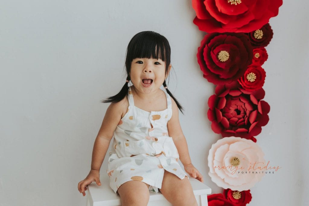 cny themed kids portraits in singapore studio natural light