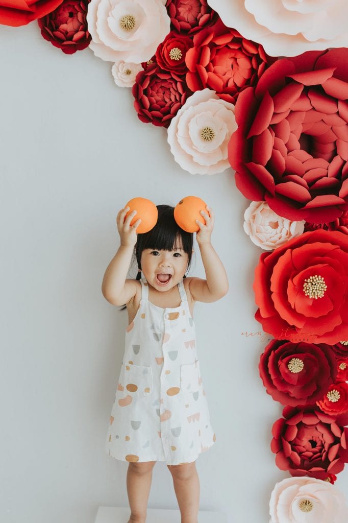 cny themed kids portraits in singapore studio natural light