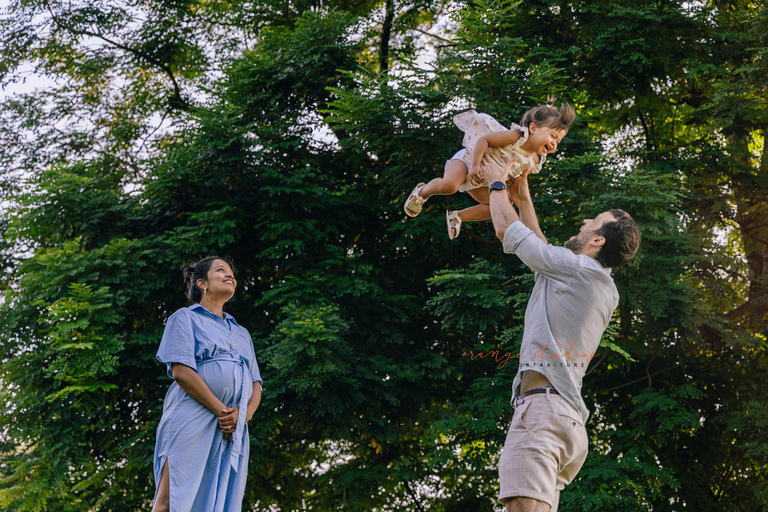 Family portrait at Singapore Botanic Gardens gallop extension heritage UNESCO site